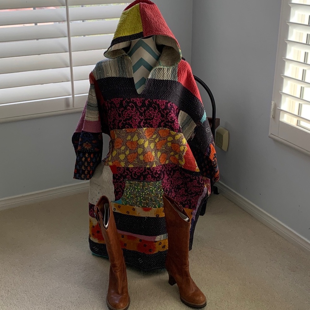 Anthropologie, limited edition, handmade robe/ kimono/ warm over coat. XL